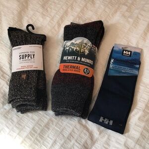 Men's Wool Blend Crew Socks -